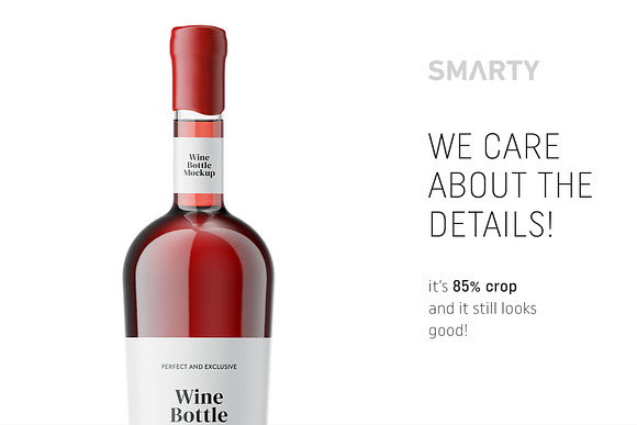 Wine bottle mockup in Product Mockups - product preview 3