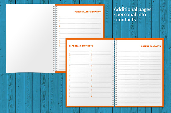 Weekly Planner 2021 (WP040-21-M) in Stationery Templates - product preview 3