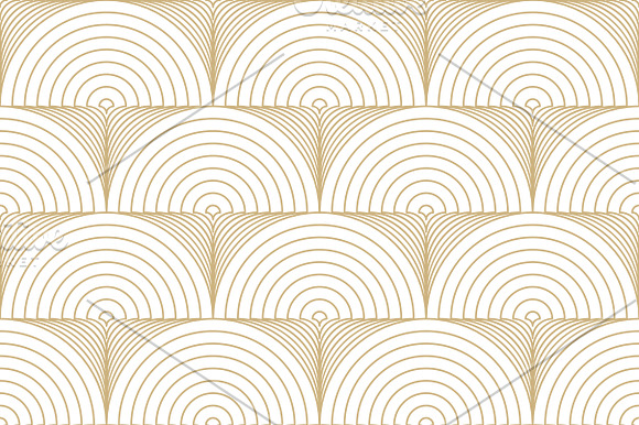 Set of art deco seamless patterns in Patterns - product preview 1