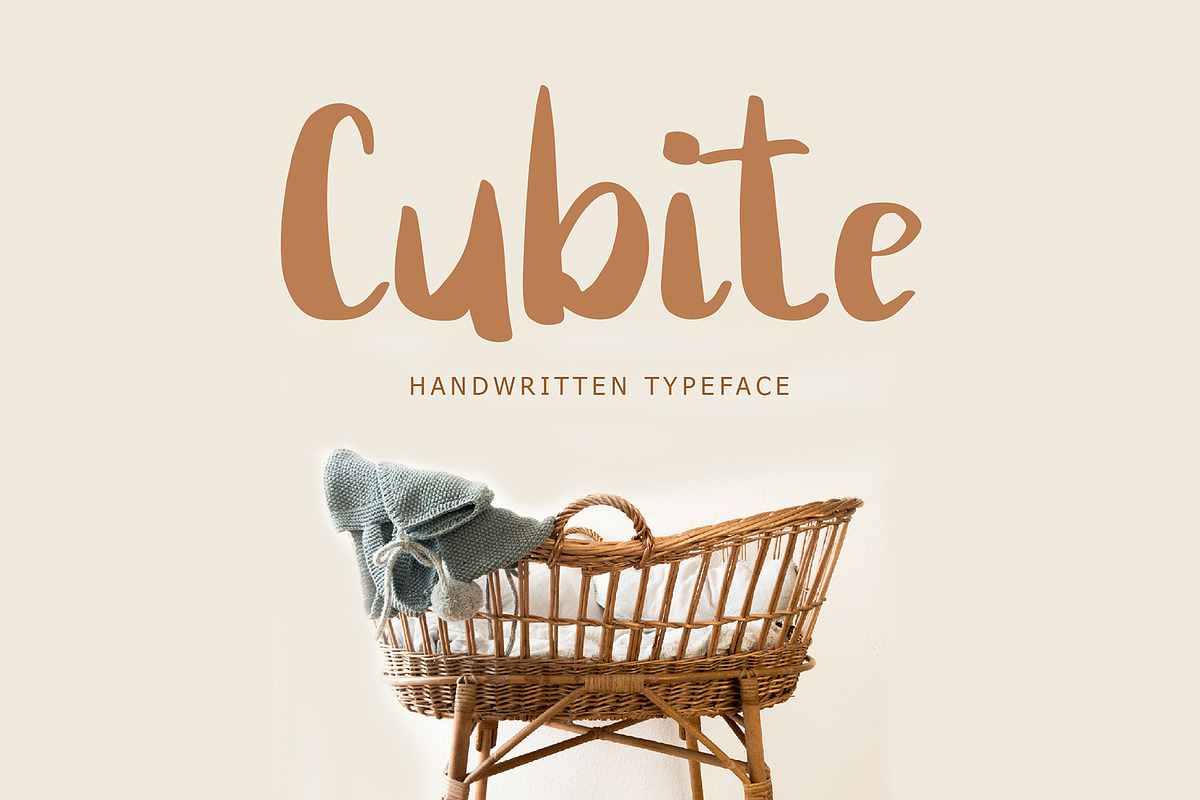 Cubite Handwritten Brush Font in Display Fonts - product preview 8