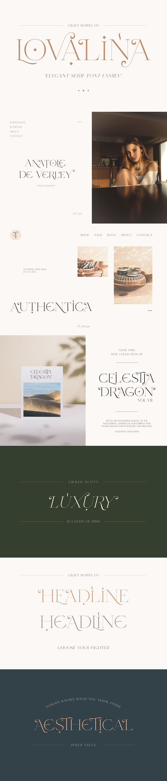 Lovalina - Elegant Serif Font Family in Serif Fonts - product preview 14