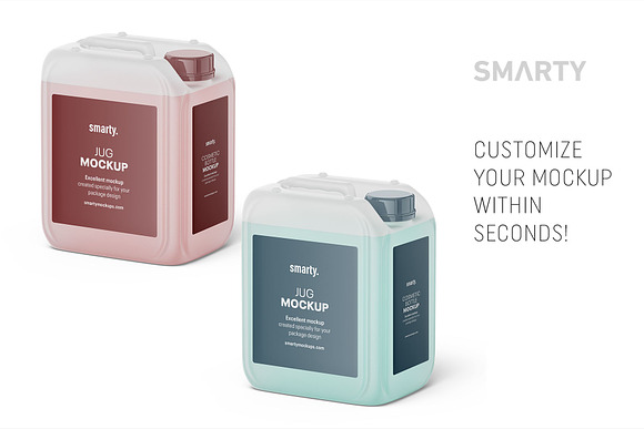 Transparent jug mockup in Product Mockups - product preview 2