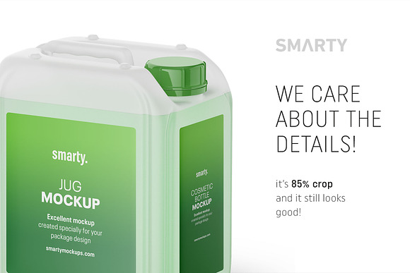 Transparent jug mockup in Product Mockups - product preview 3