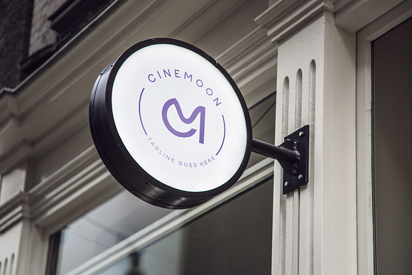 CineMoon Logo Design in Logo Templates - product preview 2