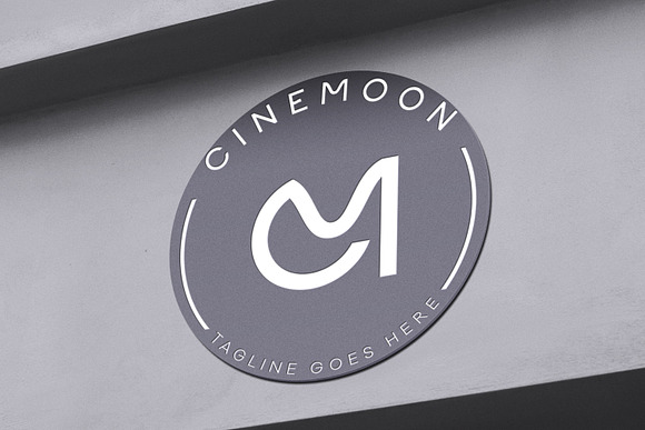 CineMoon Logo Design in Logo Templates - product preview 3