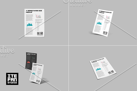 A Series Paper Size Mockup - Vol 1 in Product Mockups - product preview 3