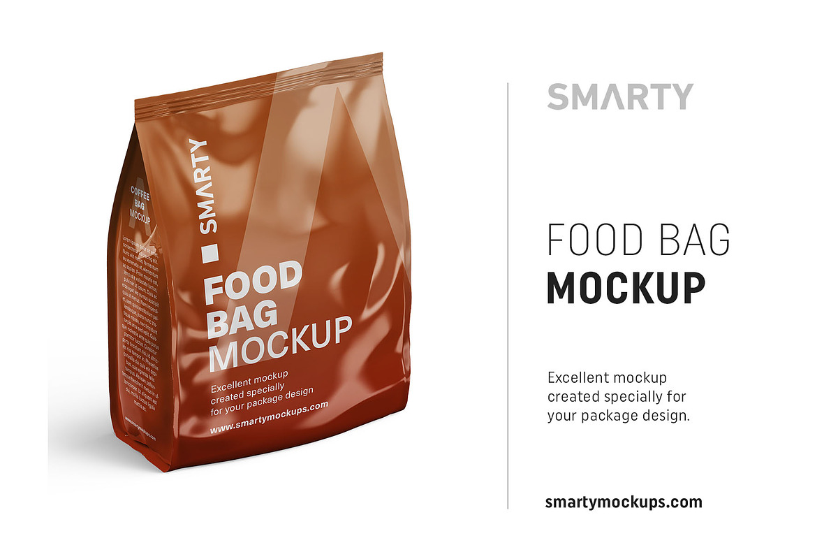Food bag mockup in Product Mockups - product preview 8