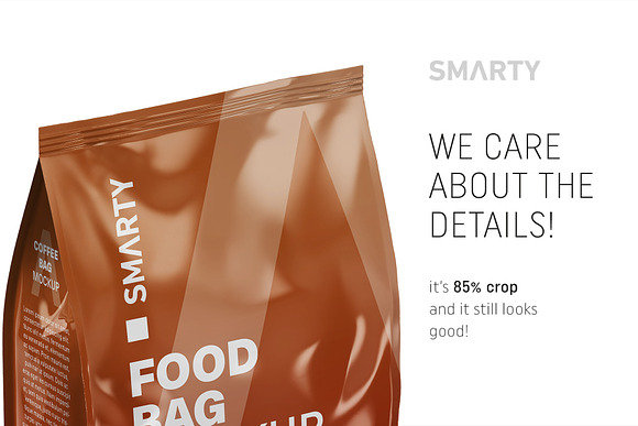 Food bag mockup in Product Mockups - product preview 3