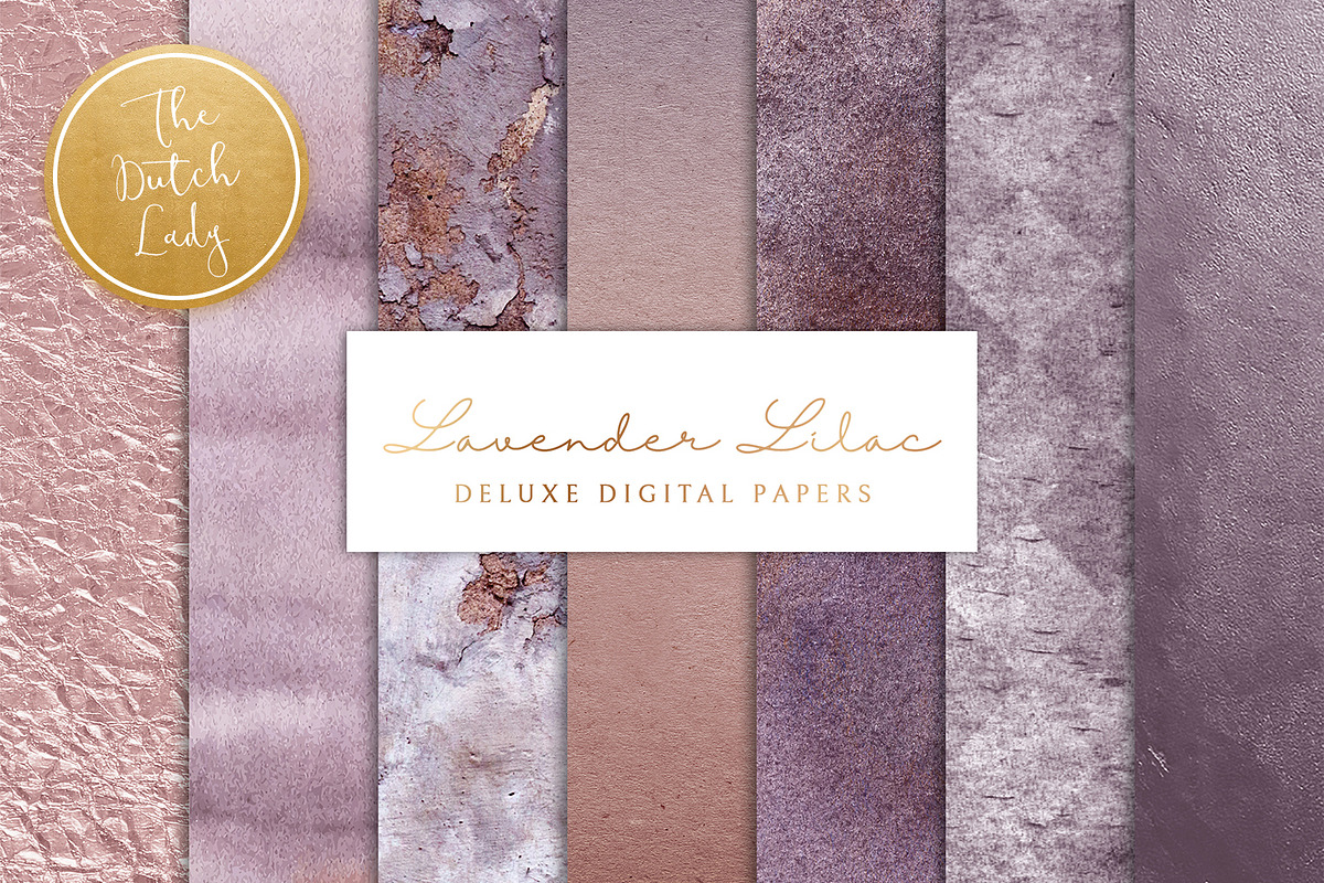 Lavender & Lilac Texture Backgrounds in Textures - product preview 8