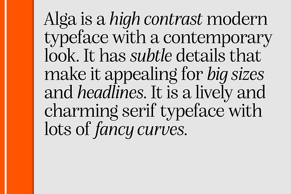 Alga in Display Fonts - product preview 1
