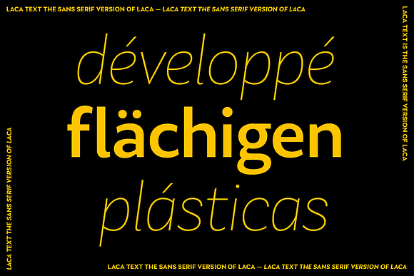 Laca Text in Sans-Serif Fonts - product preview 2