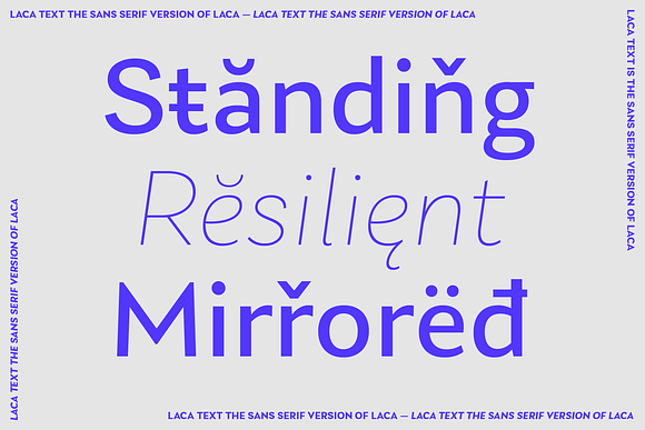 Laca Text in Sans-Serif Fonts - product preview 13