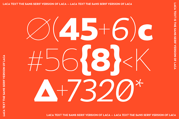 Laca Text in Sans-Serif Fonts - product preview 16
