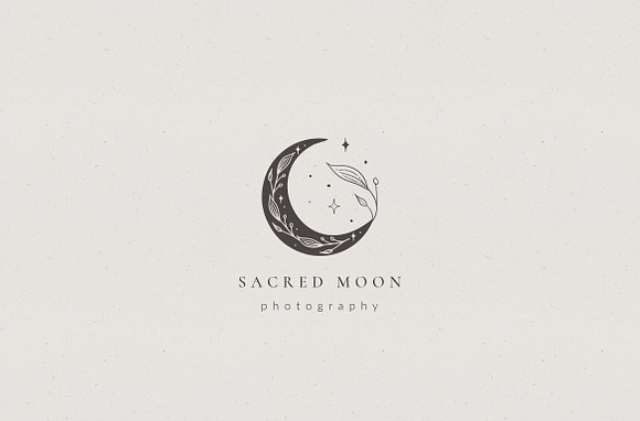 Sacred Moon Logo Templates Kit in Logo Templates - product preview 3