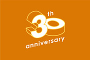 30 years anniversary vector icon