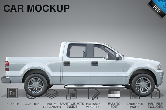 Car Mockup 03 in Mockup Templates - product preview 1