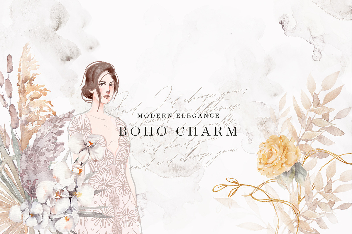 Boho Charm in Illustrations - product preview 8