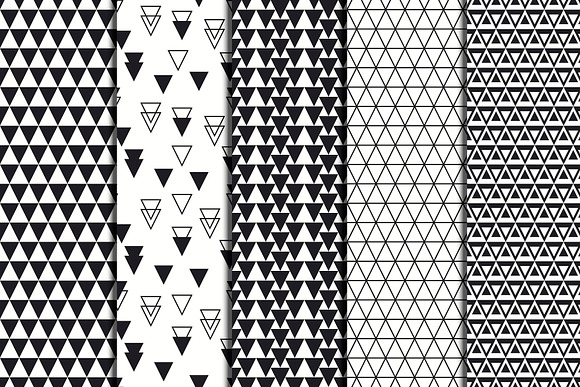 Triangles Vector Seamless Patterns in Patterns - product preview 1