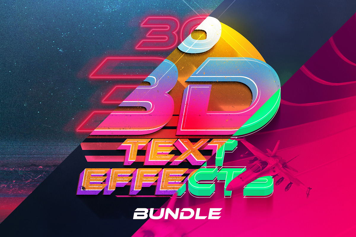 3D Text Effects Bundle Vol.4 in Add-Ons - product preview 8