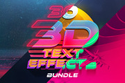 3D Text Effects Bundle Vol.4