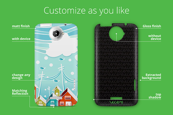 HTC One X 3dCase Back Mock-up in Product Mockups - product preview 1
