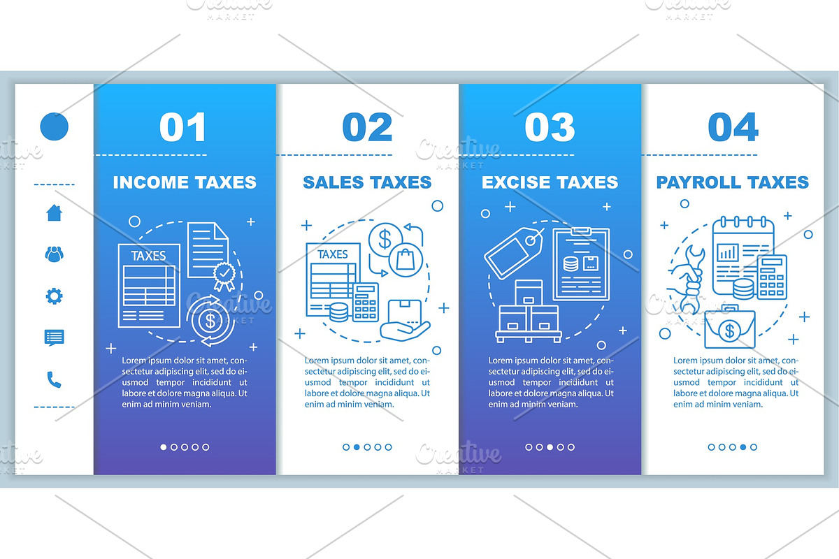 US Taxes types onboarding mobile web in Web Elements - product preview 8
