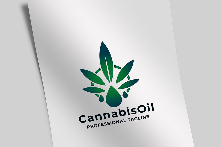 Cannabis Oil Logo in Logo Templates - product preview 8