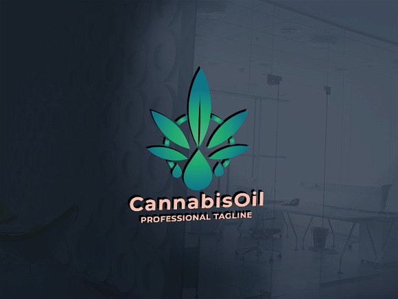 Cannabis Oil Logo in Logo Templates - product preview 1