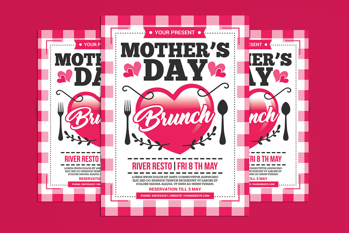 Mother's Day Brunch Flyer in Flyer Templates - product preview 8