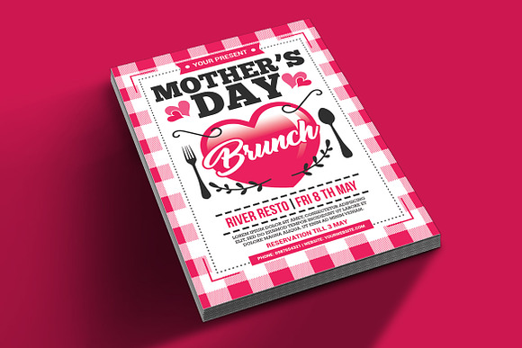 Mother's Day Brunch Flyer in Flyer Templates - product preview 1