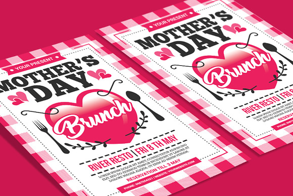 Mother's Day Brunch Flyer in Flyer Templates - product preview 2