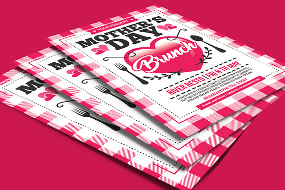 Mother's Day Brunch Flyer in Flyer Templates - product preview 3
