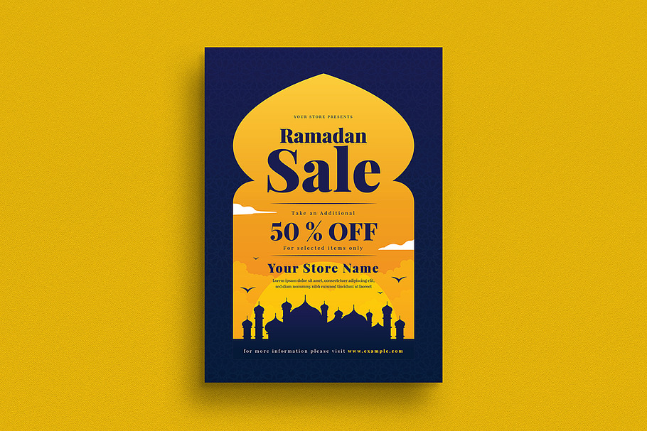 Ramadan Sale Flyer Set in Flyer Templates - product preview 8