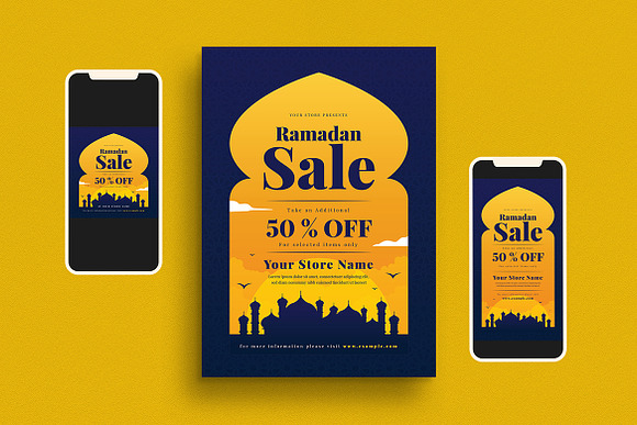 Ramadan Sale Flyer Set in Flyer Templates - product preview 3