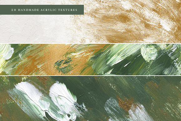 20 Golden Spring Acrylic Textures in Textures - product preview 1