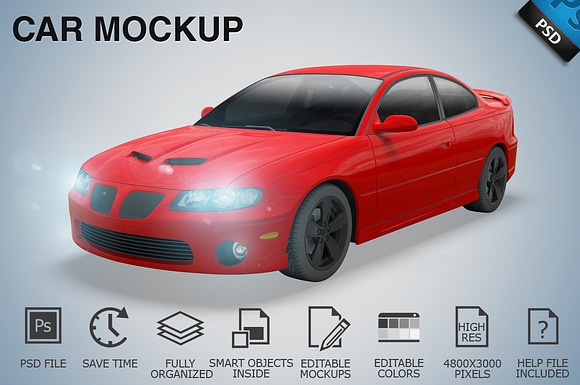 Car Mockup 05 in Mockup Templates - product preview 1