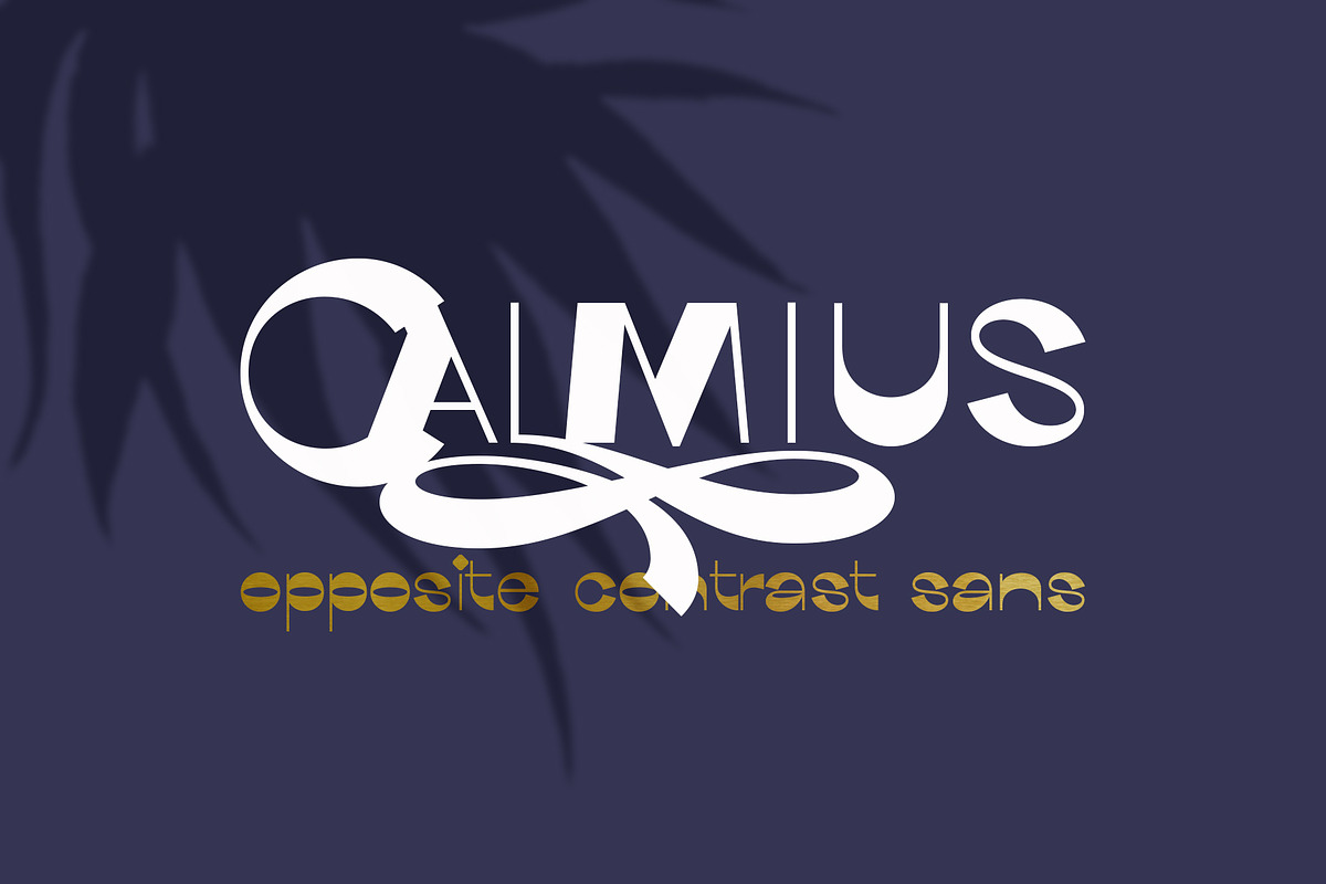 Calmius Sans opposite contrast in Display Fonts - product preview 8