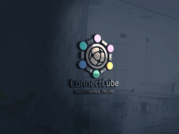Connect Cube Logo in Logo Templates - product preview 1