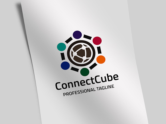 Connect Cube Logo in Logo Templates - product preview 2