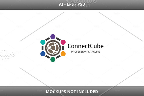 Connect Cube Logo in Logo Templates - product preview 4