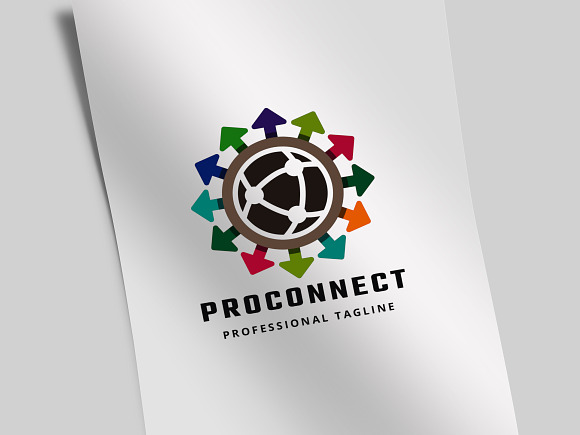 Pro Connect Logo in Logo Templates - product preview 2