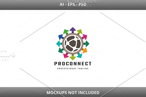 Pro Connect Logo in Logo Templates - product preview 3