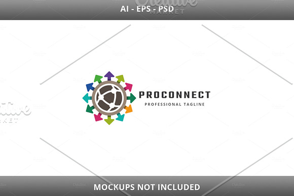 Pro Connect Logo in Logo Templates - product preview 4