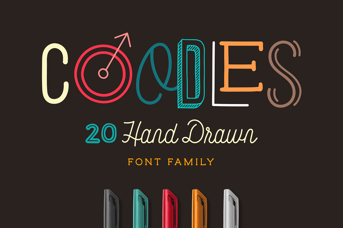 Coodles Hand Drawn Font Family in Display Fonts - product preview 8