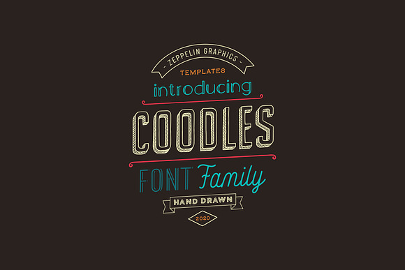 Coodles Hand Drawn Font Family in Display Fonts - product preview 1