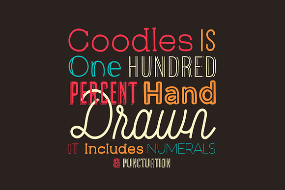 Coodles Hand Drawn Font Family in Display Fonts - product preview 5