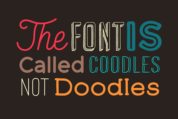 Coodles Hand Drawn Font Family in Display Fonts - product preview 6