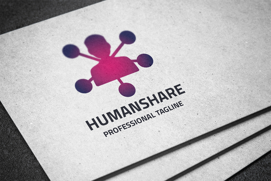 Human Share Logo in Logo Templates - product preview 8