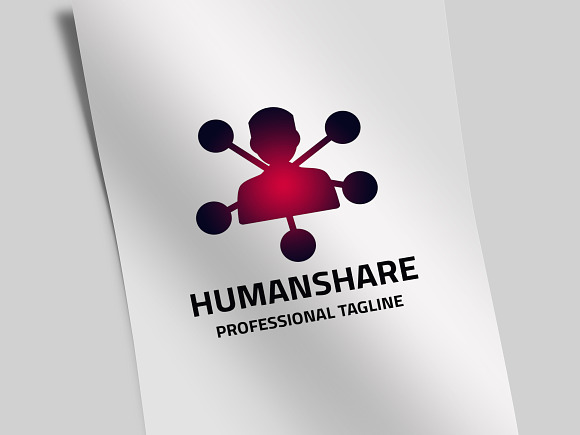 Human Share Logo in Logo Templates - product preview 2