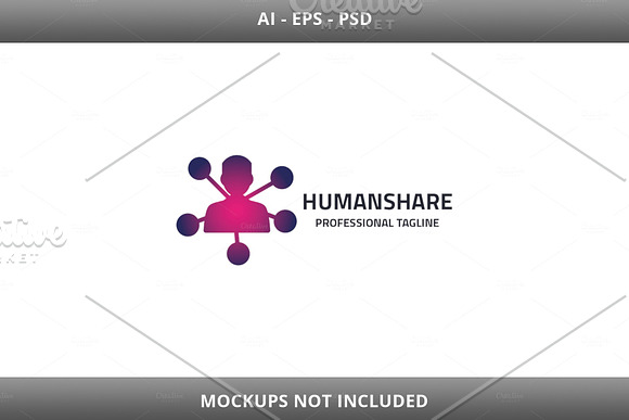 Human Share Logo in Logo Templates - product preview 4